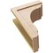 Ekena Millwork 9"W x 18"D x 27"H Classic Warren Rough Cedar Woodgrain TimberThane Corbel, Primed Tan CORUR09X18X27WARRCPR - alternate 4